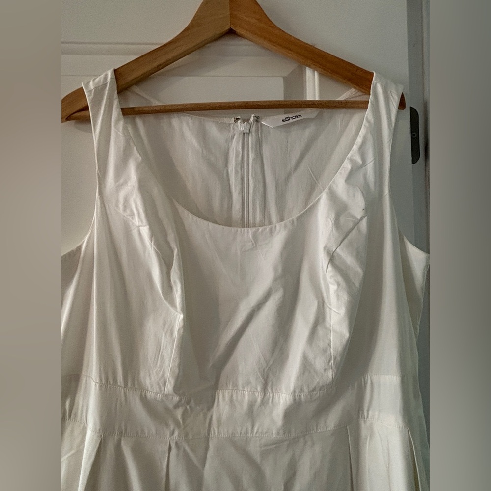 NWOT Casual White Sleeveless Dress - Cotton bride - Picture 2 of 7